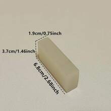 1 Suede Shoe Rubber Eraser - Non-Electric Stain Removal Tool, Suitable For Sneakers, Clothing, Glass, Walls, Floors, Furniture - Multi-Functional Dry Cleaning Cleaner, Gentle Fabric Care, ABS Material, Christmas Theme, Campus Style LV3R - 1 Bar Of Shoe Polish - View 3