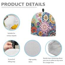 Mandala Flower Tea Cozy Keep Warm Teapot Insulation Cover Bohemia Tea Cosy For Teapot Boho Home Kitchen Decorative,MandalaFlower - MandalaFlower - View 8