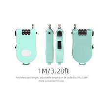 Retractable Steel Wire Password Lock, 3-Digit Password Anti-Theft Device, Extended Steel Wire Lock, Scooter/Bicycle Security Lock, Helmet Anti-Theft Password Lock, Luggage Security Protection Lock, Portable Retractable Password Lock, Multi-Function Steel Wire Lock, Sports Equipment Anti-Theft Lock, Travel Luggage Password Lock, Adjustable Length Steel Wire Lock, Anti-Cut Anti-Theft Steel Wire Lock - Multicolor - View 6