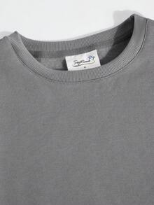 Nowa, luźna, bawełniana koszulka damska na Boże Narodzenie, w swobodnym stylu, odpowiednia na różne okazje i pory roku, miękka i przewiewna tkanina, nadaje się do codziennego, wygodnego noszenia, można ją nosić samodzielnie lub warstwowo, modna i uniwersalna, niezbędny element świątecznej atmosfery, logo marki ESprit - Szary - Zobacz 4