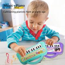 Kids Cartoon Music Electronic Piano Toy With Sound Effects, Music Toy, Educational Toy, Funny Cartoon Toy, Parent-Child Interactive Toy, Built-In Handle, Clear Sound Quality (Batteries Not Included) - Multicolor - View 4
