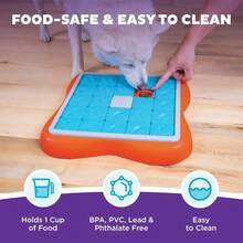 Outward Hound Nina Ottosson Challenge Slider Interactive Treat Puzzle Dog Enrichment Toy, Level 3 Advanced, Multicolored,ChallengeSlider(Orange - ChallengeSlider (Màu cam) - Xem 8