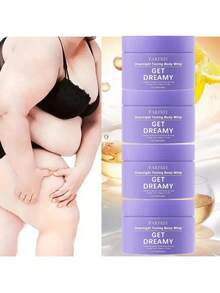 4pcs-Dreamy Purple Firming Cream Overnight Toning Whip For Body Firming Targets Loose Skin Smooth And Tight Skin Suitable For All Skin Types Best Nourishing Skin Care Solution For Youthful Appearance - 紫羅蘭色 - 查看 2