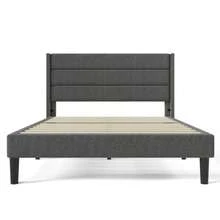 Marcos de cama - Gris oscuro + Lino + 140 cm x 200 cm - Ver 7
