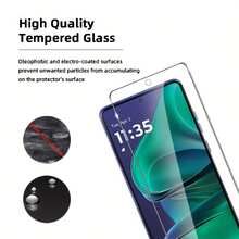 ZMZE 3pcs High Definition Tempered Glass Screen Protector, Compatible With Edge 60, Stylus G, Stylus 5G, 2025, G54, Power G, Play 2025, G05, E40, E30, E20, Edge 30 Neo, Edge 20 Lite - Anti-Scratch, 9H Hardness, High Transparency, Full Coverage Protection Film - 3pcs - View 6