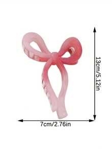 4pcs Women's Simple Bow Hair Clips, High-End Back Of Head Hairdo Hair Claw Hair Clips Accessories