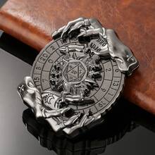 7in1 Metal Roulette Spinner Polyhedral Dungeons Dragon Dice Set, Spinning Wizard's Hands Dices Roller With Golden Stamped Gift Box,D&D Role Playing Gaming Dice,Christmas Birthday Gifts - Multicolor - View 5