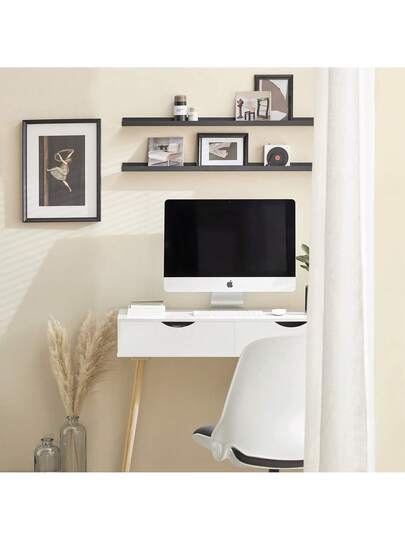 SoBuy FWT40 WN, Home Office Tafel Bureau Computer Workstation Drawers view 11