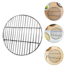 Hemoton Stainless Steel Barbecue Round BBQ Grill Net/Mesh/Rack/Grate/Steam Mesh CooFKing Grate 22cm/8.6 Inch,22X22X0.4CM - 22X22X0.4CM - Xem 8