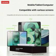 Lenovo BP28 Magnetic Stylus Pen: 3-In-1 Universal, High Sensitivity, Pixel-Level Positioning, Replaceable Tip, Suitable For Handwriting Creation On Tablets And Phones - White - View 5