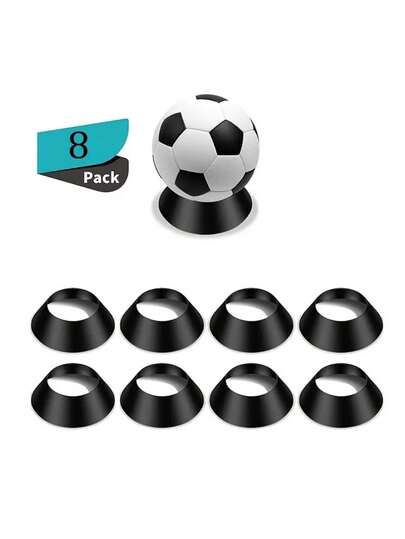 10/8/6/5/3/1 قطعة/عبوة حامل كرة قدم/كرة سلة من مادة البولي بروبلين، ملحقات عرض محمولة، رف عرض، قاعدة كرة تذكارية، مناسبة لكرة السلة والقدم والطائرة والسوفت بول والبولينج! مقاوم للماء، متين، طويل الأمد. تصميم قوي يجعله مناسبًا للتخزين الداخلي.