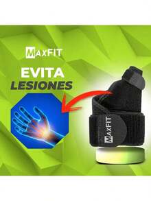 Muñequera Deportiva Negra Soporte muñequera para mano Mano Diseño Ligero Ideal para Gimnasio Material Suave Soporte Eficaz, Diseño Cómodo Profesional Soporte Estable Tela Transpirable Transpirable Material Ligero Protección, Ideal para Deporte - 1 - Ver 3