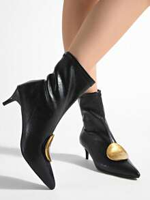 Comfortable & Easy To Wear! Vintage Brown Soft Leather Low Heel Ankle Boots For Women, New Autumn Style,Kitten Heels