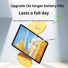 Lenovo BP26 Magnetic Stylus Pen, Compatible With All Apple IPad Models, Tilt And Pressure Sensitive, Seamless Latency And Anti-Interruption Touch, Bluetooth Display, Multi-Function Buttons, Metal Body, Ideal For Drawing And Creative Work. - White - View 5