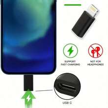 USB-C 母口转 Lightning 公口适配器，Lightning 转 USB-C 适配器，兼容 14/14 Pro/14 Pro Max/13/13 Pro/12/12 Pro/11/11 Pro/XR/XS/X/8/8 Plus、iPad 及其他设备，USB-C 充电转换器，USB Type-C 转 Lightning 充电及数据适配器，兼容苹果设备及其他智能手机 - 彩色 - 查看 11