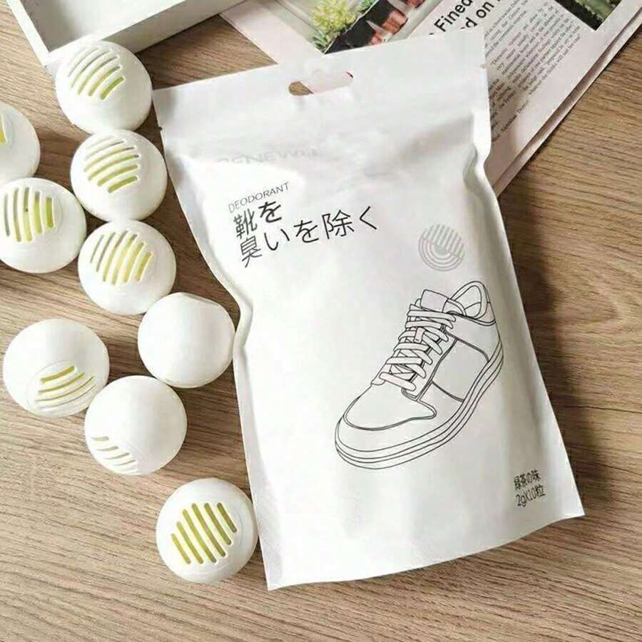 Eliminador de Olores, Ambientador, Absorbente de Olores, Removedor de Aromas para Zapatos, Bolsas de Gimnasio, Tacos de Fútbol, Armarios, Área de Mascotas, Reutilizable - Desodorante para Zapatos - Blanco - Ver 1