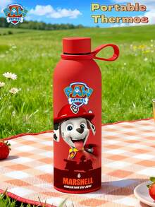 Paw Patrol 1 pezzo Bottiglia d'acqua in acciaio inossidabile isolata sottovuoto da 500ml con , bocca stretta con manico, tazza da viaggio, adatta per zaino, sport all'aperto, campeggio, fitness, ritorno a scuola, forniture per ufficio, regalo per lei, regalo di compleanno - Multicolore - Visualizzare 1