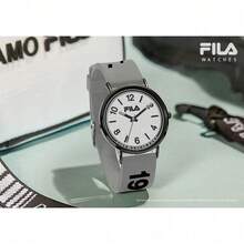 FILA Ultra-Thin Watch 8mm, Gray Silicone Rubber Strap, 42mm Modern Minimalist Watch For Men, Quartz Movement - one-size - View 6