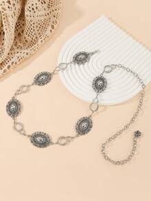 vintage goldener Taillenkettentrend! Kollision von traditionellem Handwerk und modernem Design, exquisit und atemberaubend, erschließt neue Mode. Geometrisches Muster Bohemian Zinklegierung