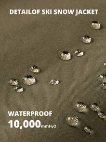 CAMEL CROWN Men's Waterproof Warm Ski Jacket With Faux Fur Fleece Lining And Detachable Hood, Winter - Adventure Brown Gray - View 5