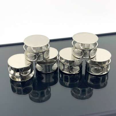 6pcs No Tie Shoelaces Locks - Aluminum Alloy Spring Buckle, Easy To Install Slouchy Shoelace Clips, Suitable For Sports And Casual Shoes,Shoe,Spring Summer Picks,Brides Maid Gifts,Room,Bedroom Deccor,Bedroom Deccor,Beach,Travel,For Men,For Women,Vacation