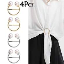 1 st/2 st/3 st/4 st halsduksklämmor med pärlmotiv, näsduksklämmor, t-shirtklämmor - Multifärgad - Visa 13