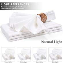 White Napkins Set Of 12 Cotton Flax Dinner Napkins Best For Cocktail Party And Everyday Use With Plain 18X18 - Washable Napkin,18inchx18inch(Setof1),WhiteWhite - 白色白色 - 查看 7