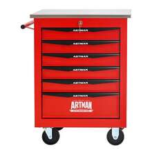 Double Door Clapboardl Multifunctional Tool Trolley - Black & Red (BLAK&RED) - Multicolor 12 - View 6