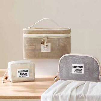 New Makeup Bag Upgraded Breathable Mesh Cosmetic Storage Bag High-End Travel Toiletry Mesh Bag Luxury-Inspired Makeup Organizer Pouch Cosmetic Case Portable Travel Toiletry Organizer Spacious Multi-Compartment Zippered Pouch Lightweight Compact Foldable Carry Cosmetic Travel Accessory Versatile Toiletry Kit For Vacation Weekend Getaway Gym Beach Pool Daily Touch-Up On-The-Go Gift Idea Holiday Packing Essential