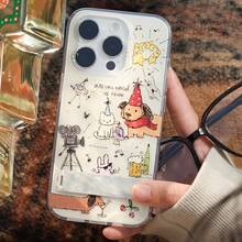 17Pro/16e/15pro/14/13/12/11 Plus// Phone,Cartoon &,Cute Cartoon &Festive Style,Gifting, New Year Parties, Daily Street Style & Autumn/Winter Tech Accessory Crystal Clear White Light IND|Animal Party|Folding Stand|Gift| Suitable 11 12 13 14 15 16 17 Pro. Accessories - 混合顏色 1 - 查看 4
