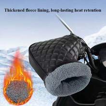 1 双摩托车/雪地摩托车把手手套，防水 ATV 把手套，适用于寒冷天气，冬季保暖把手手套 - A - 查看 1