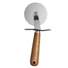 1 pieza Juego de utensilios de cocina de madera de palo de rosa, pelador de acero inoxidable, rallador de queso, cortador de pizza, utensilios de hornear - Multicolor - Ver 13