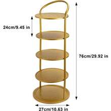 5-Tier Metal Shoe Rack, Vertical Shoe Shelf Space-Saving Floor Shoe Storage Shelf For Entryway And Bedroom - Black - View 9