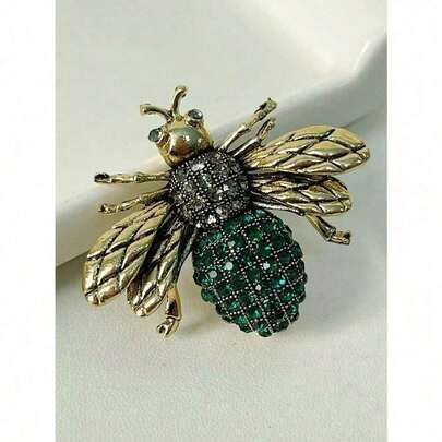 1PC   Cubic Zirconia Bee Design Brooch