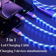 6-In-1 Car Charger Set: Car Charger + 3-In-1 LED Gradient Fast Charging Data Cable, Type-C PD/QC3.0 Fast Charging Adapter With LED Display, Compatible With IPhone 17 Pro Max/17 Pro/17 Plus/17/16/15/14/13/12/11/XS/XR/8/7/6, IPad, Suitable For Daily Commute, Long Drive, Charging While Driving Daily Commute Long Drive Driving Car Accessories Car Charger Adapter - Black - View 7