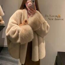 Women Coats - 米杏色 - 查看 10