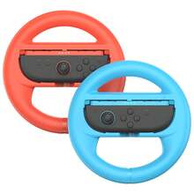 Ruedas de Dirección para JoyCons de Switch 2,Volante para Nintendo Switch 2 (2025)(Pack de 2), Accesorios para Mandos Joy-Con Izquierdo y Derecho, 2 Piezas Volante Compatible con para Nintendo Switch 2 Joy-Con (Naranja y Azul) - Multicolor - Ver 2