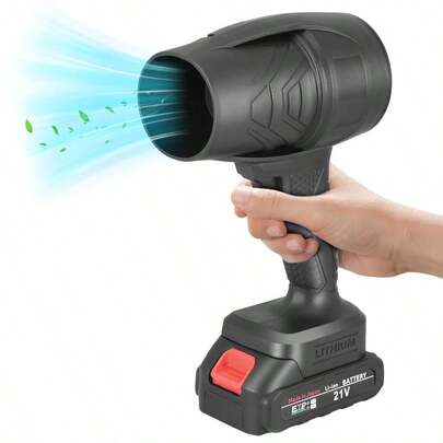 Small Cordless Leaf Blower, 38000RPM Blower, Stepless Speed Change, Handheld Blower For Home Cleaning Leaf Blowing, Car, Garden (Black)