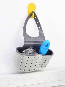 1 Piece, Universal Size, Adjustable, Draining Storage Basket, Silicone Sink Caddy, Kitchen Organizer, Sponge Holder, Soap Dish, Home Daily, Christmas Decorations, New Year Gift, Dishware Storage, Rag Hanger, Multi-Purpose, Sink Accessory