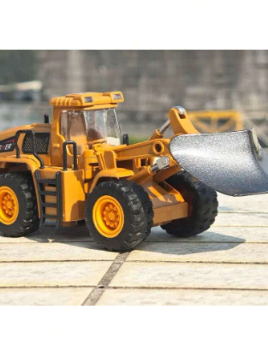 Miniature Excavator Roller Compressor Scale 1:50 With Friction XZ-1794 - Pa Grande - View 1