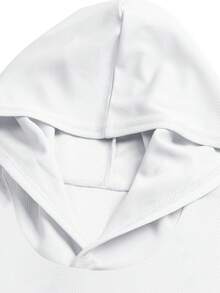Áo tank top thể thao không tay có mũ màu trơn, trang phục thể thao nữ phù hợp cho phòng tập, chạy bộ, tập thể dục và mặc thường ngày ở nhà, màu trắng mùa hè. - trắng - Xem 8