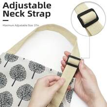 NLUS 2 Pack Waterproof CooFKing Aprons, Adjustable Bib Soft Chef Apron With 2 Pockets For Men Women (Gray Stripe/Gray Trees),GrayStripe/GrayTrees - GrayStripe/GrayTrees - 查看 7