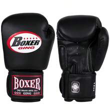 GINGPAI Professional Boxing Gloves For Adults, Men & Women, Muay Thai, MMA, Sparring, Genuine Leather Punching Mitts - Multicolor - View 15