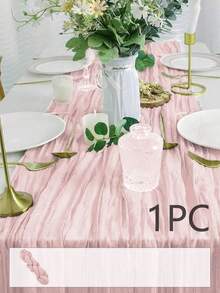 1PC Cheesecloth Table Runner, (60/90*180/300cm) Solid Color Runner Gauze Boho Wedding Decor Romantic Table Runner For Wedding Birthday Party - Multicolor - View 16