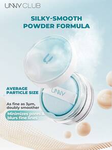 UNNY CLUB Bedak Tabur Pengatur Riasan, Pengontrol Minyak Tahan Lama, Tekstur Bedak Halus, Ringan Tidak Menggumpal, Tahan Air & Keringat, Semua Jenis Kulit, 1 Buah, Merek Kosmetik Kecantikan Makeup - Langit biru - View 6