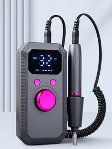 Electric Nail Grinder, Professional Portable Nail File Machine, Suitable For Acrylic, Gel Nail Polishing, Equipped With 11 Grinding Heads And 21 Grinding Bands, Wireless High-Speed, Suitable For Salon And Home Use, Great Gift For Women - Multicolor - View 5
