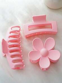 16pcs Bowknot Coral Fleece Headband Set For Washing Face, Cute Headband, Wrist Band And Plush Hair Tie With Flower Hair Clip For Women Accessories Home Bathroom Decor Fall Decor Back To School Hair - Multicolor - View 2