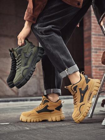 Men's Winter New Thick Sole Durable Outdoor Casual Work Safety Boots