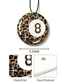 5Pcs Leopard Car Air Fresheners Car Interior Accessories Hanging Scents Anime Freshener Automotive Room Decor For Women Teen Girls Gift - 豹 - 查看 3