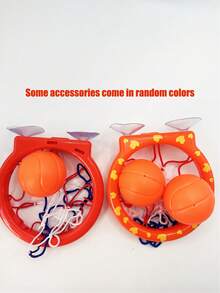 Bộ 3 món đồ chơi rổ bóng rổ dùng khi tắm, phù hợp cho bé sơ sinh và trẻ nhỏ, bé trai và bé gái, đế hút chắc chắn chống nấm mốc, đồ chơi tắm và vòi sen vui nhộn, đồ chơi bơi lội mùa hè, quà tặng sinh nhật/tiệc tùng. - Nhiều màu - Xem 8